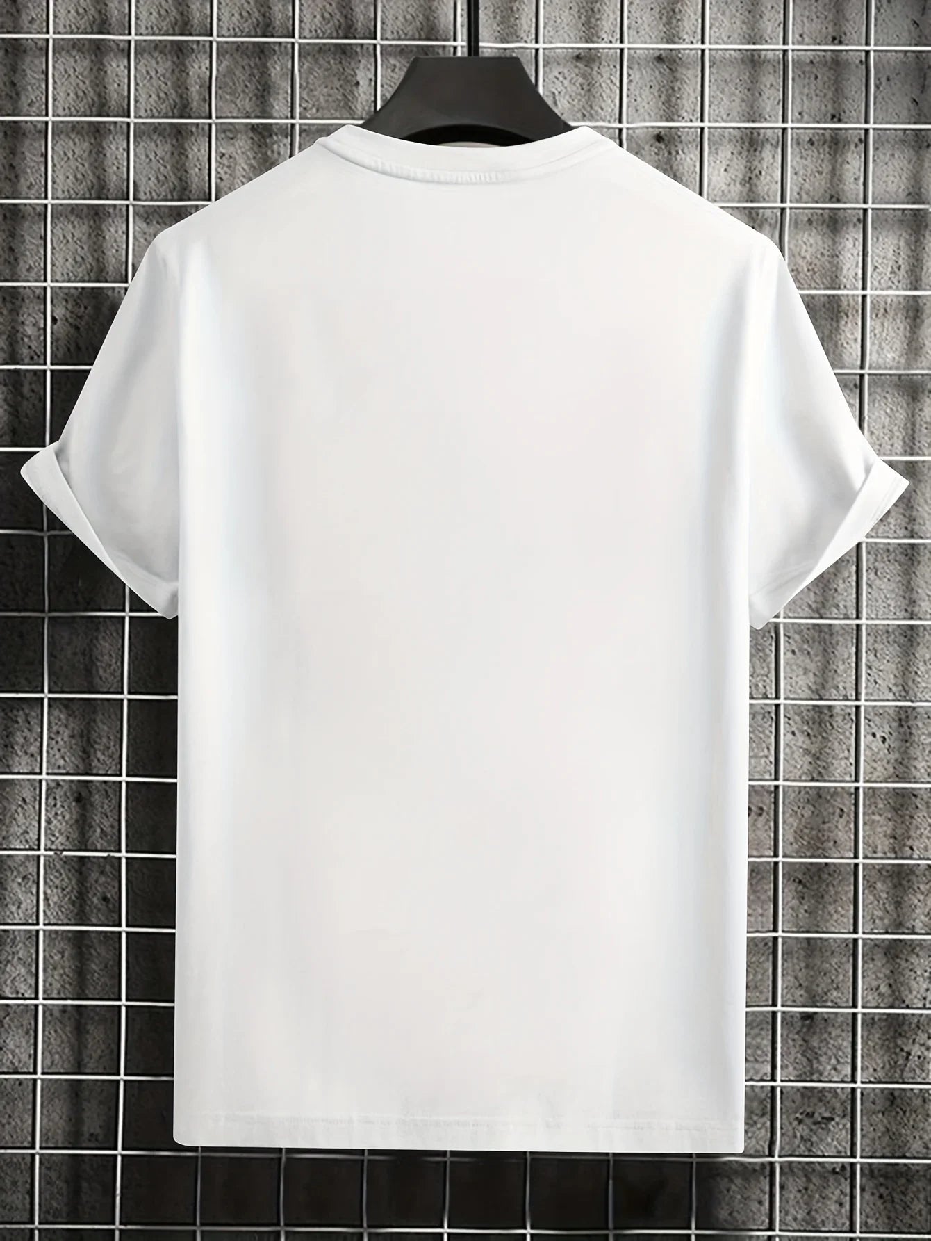 Men's Black "The Outside" Graphic Tee - Casual Short Sleeve T-Shirt with Bold Blue Lettering & Animated Character Design