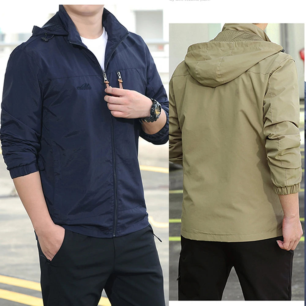Windbreaker Men Tactical Jacket Waterproof