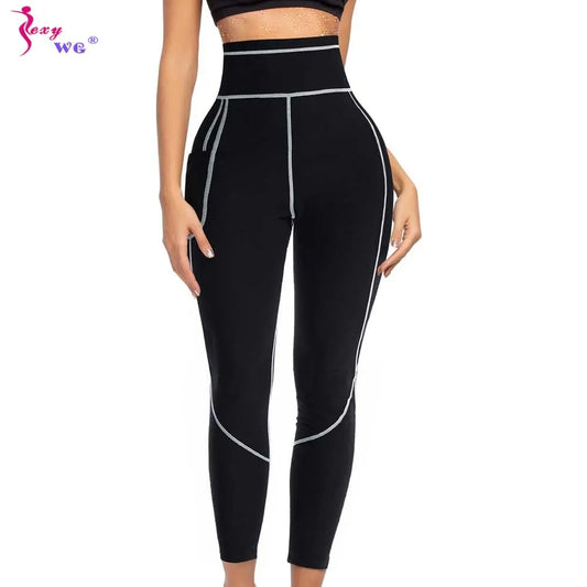 SEXY WG yoga Women Sauna Pants Waist Trainer Leggings