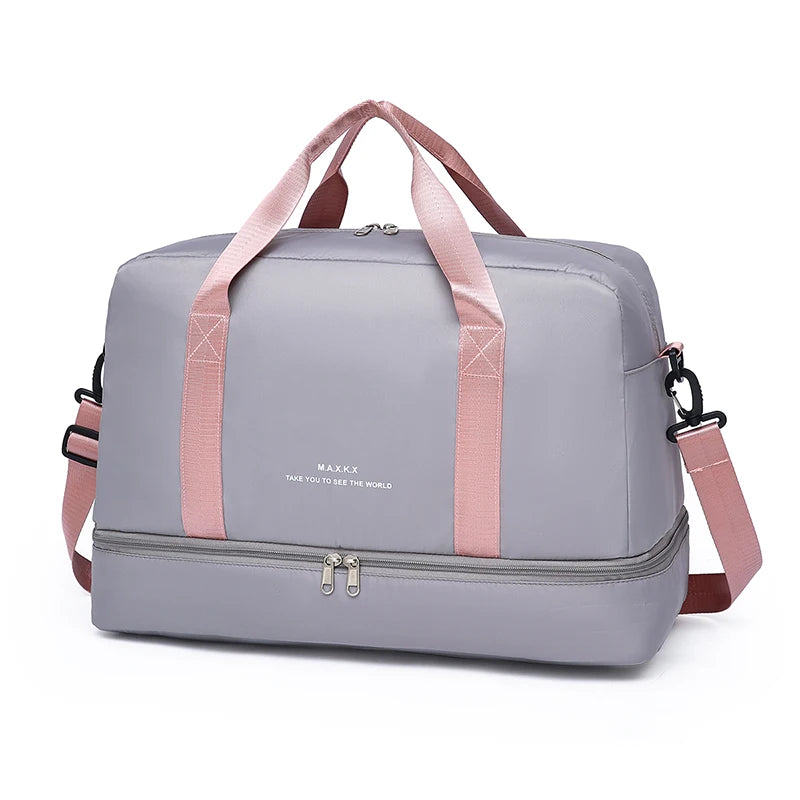 Large Capacity Travel Duffel Bag Oxford Gym Fitness Bag